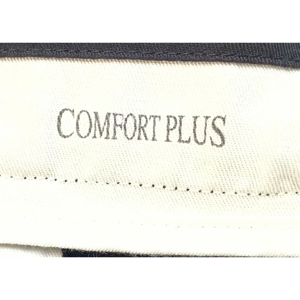 Savane Comfort Plus Mens Black Pleated Cuffed Dress Pants 36x34‎ RN 21201