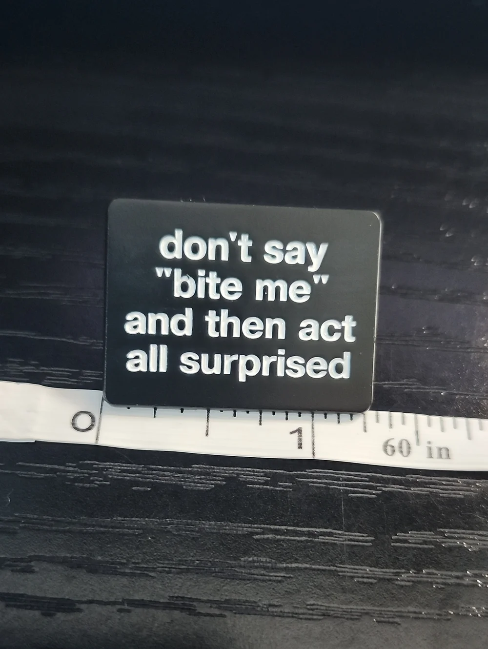 Black Statement Pin 