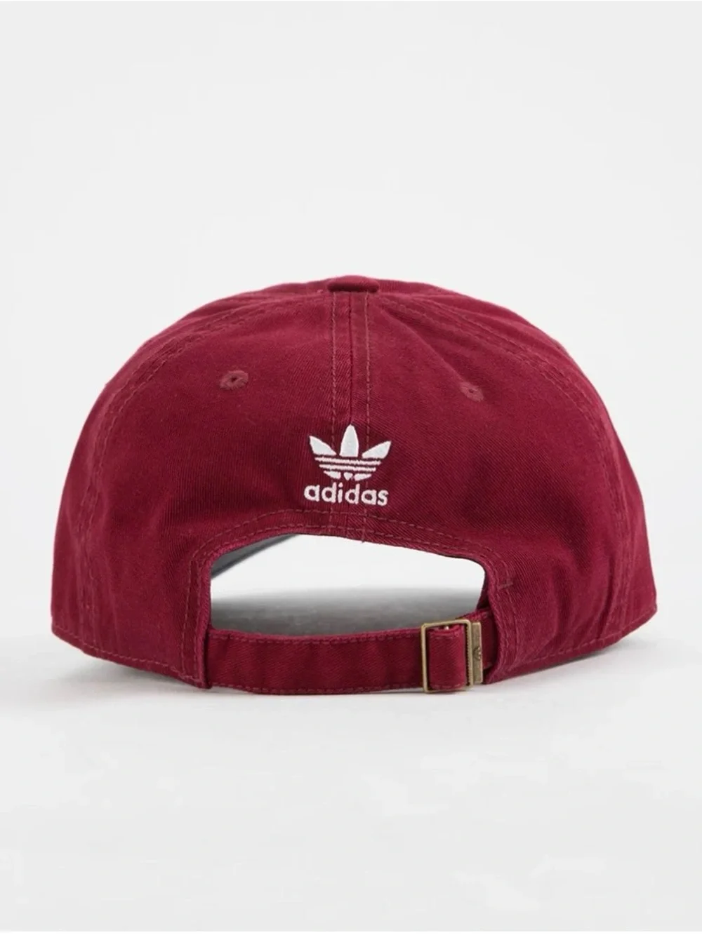Adidas Originals Relaxed Strapback Hat Maroon/White