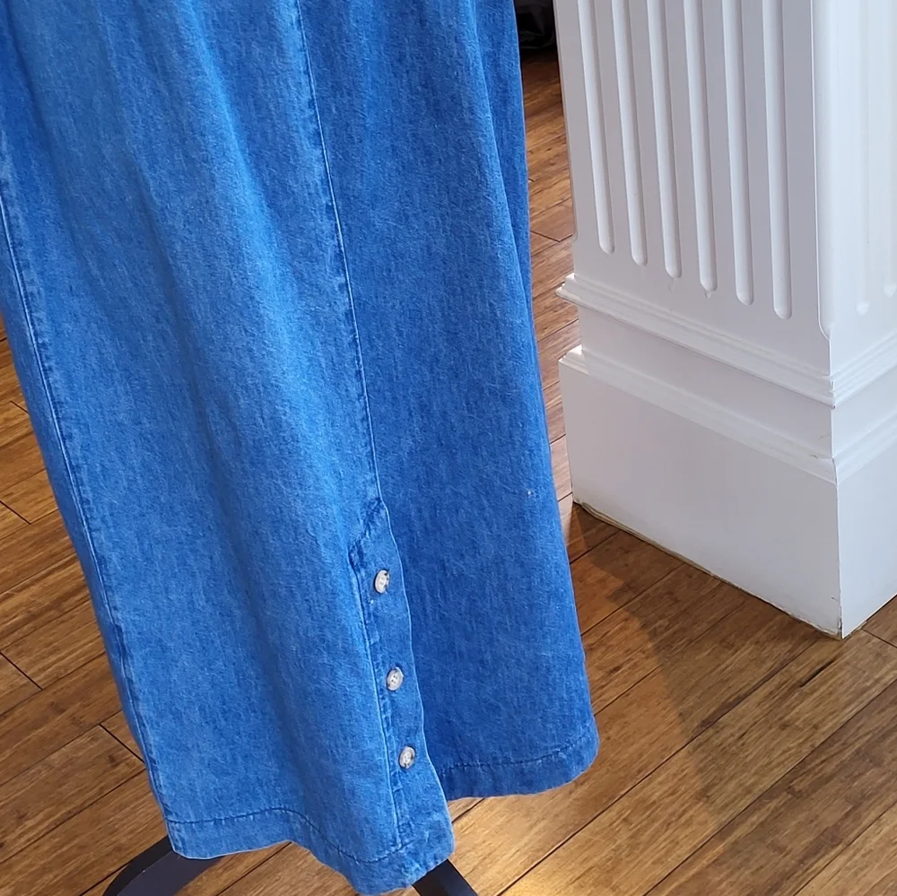 Gotcha Covered Vintage Midi Denim Skirt Large (Vtg Size 14)