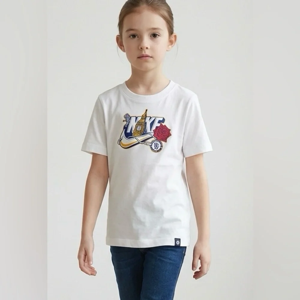 NWT Nike Calvin Klein Youth Girls White Gray Graphic Tee Shirt & Tank - Size M