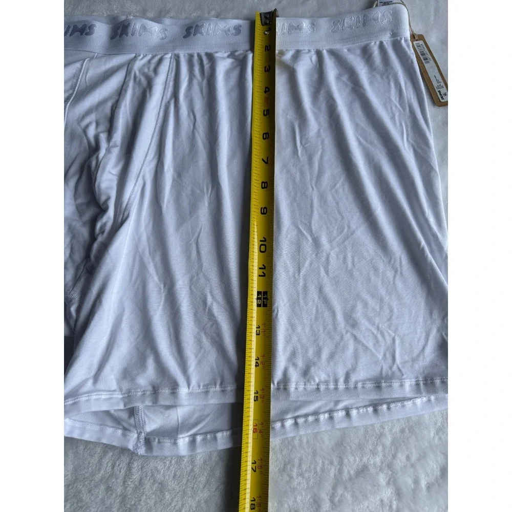 Skims Soft Boxer‎ Briefs Mens Size 5X Chalk White Luxury Loungewear Cozy NWT