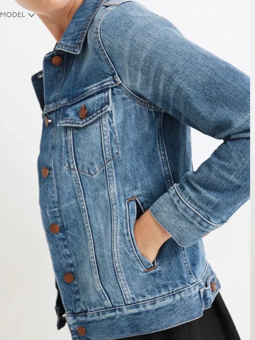 Madewell The Jean Jacket in Pinter Wash XL