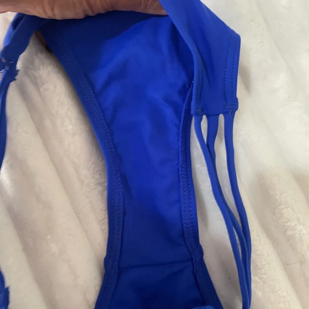 kikiRio Vibrant Blue Cutout Swimsuit