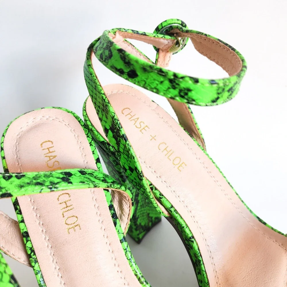 Chase + Chloe neon green