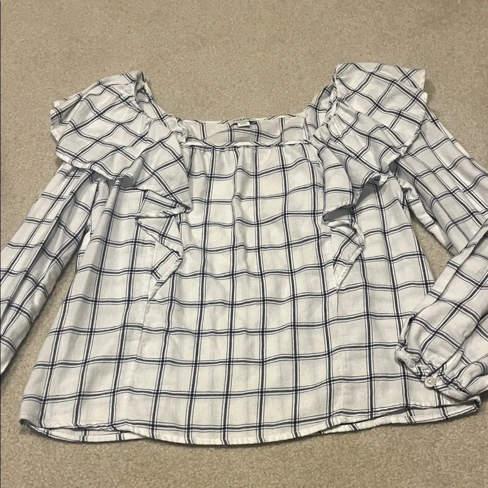 Jcrew ruffle top