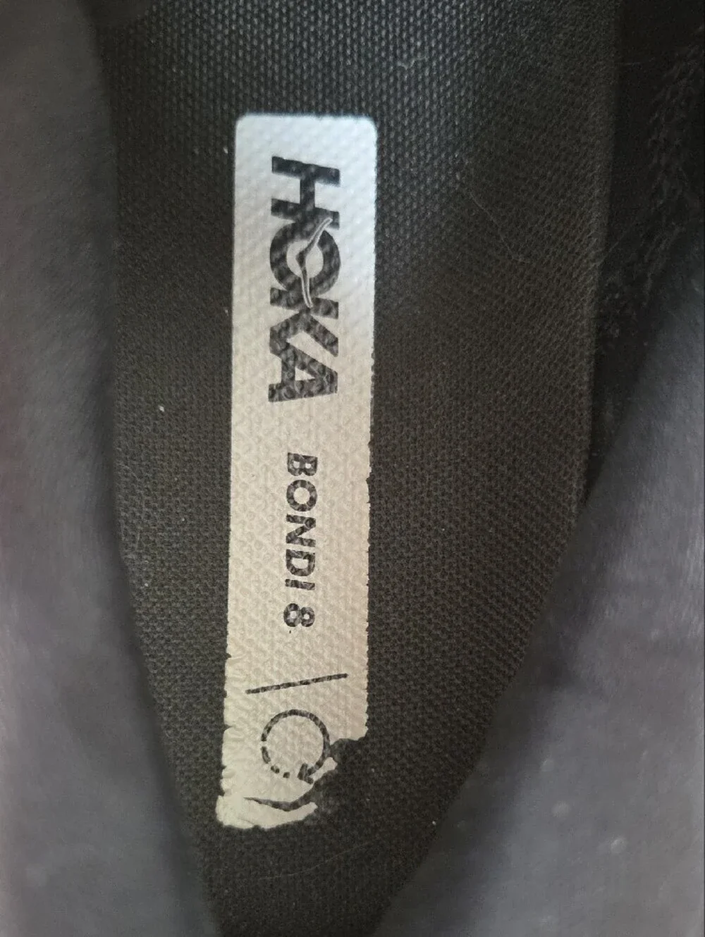 Hoka Men's Black and White Athletic Running Shoes