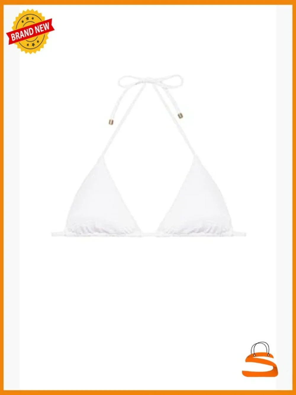 Medium Triangle Bikini Top, Adjustable Ties, UPF 30 Swimwear