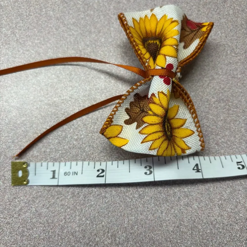 Handmade Hair Accessory Set Sunflower Butterfly Tulle 3 Piece