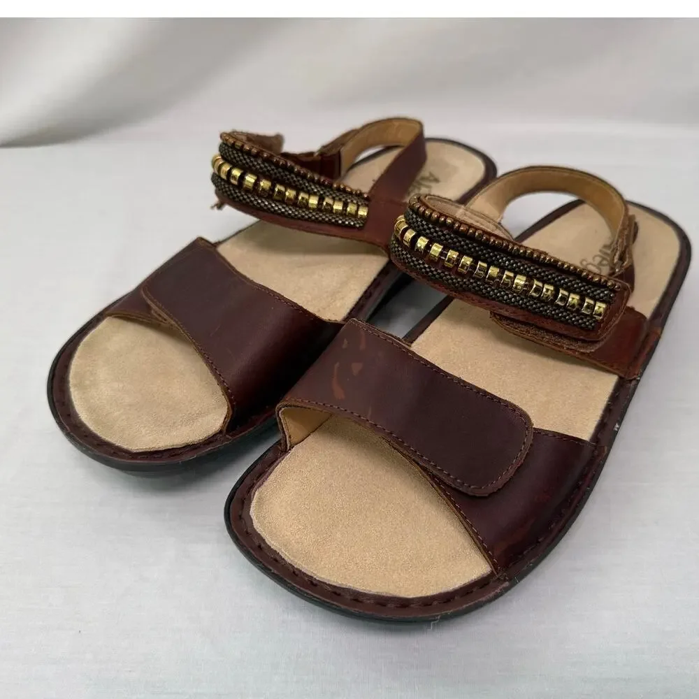 Alegria Verona Hickory Leather Sandal, Size 41 EU, 10.5/11 US New without tags