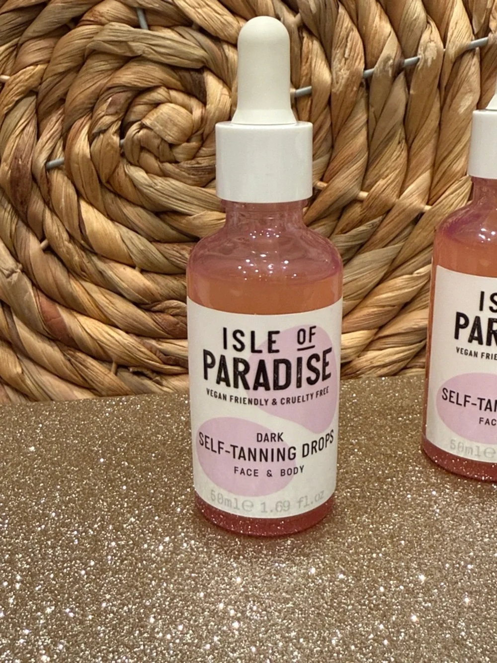 *NEW 1.69oz* Isle of Paradise *Dark* Self-Tanning Drops for Face & Body