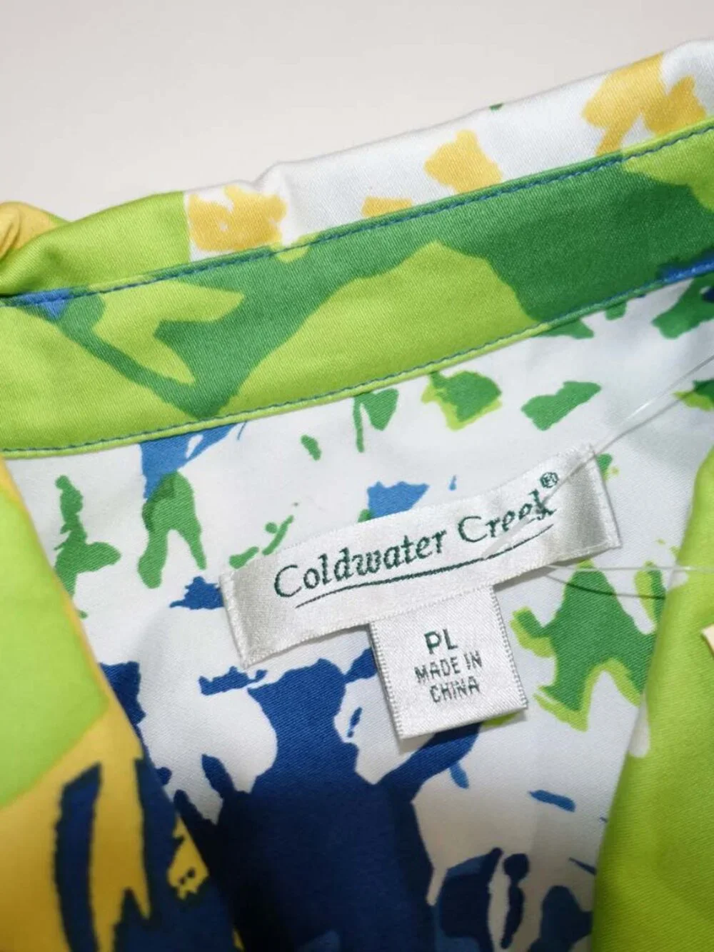 Coldwater Creek Women's Jacket Petite Large NWT Long Sleeves Floral Print PL