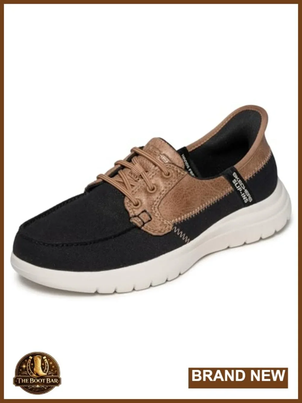 Slip-On Boat Shoes with Air-Cooled Memory Foam, Hands-Free Entry