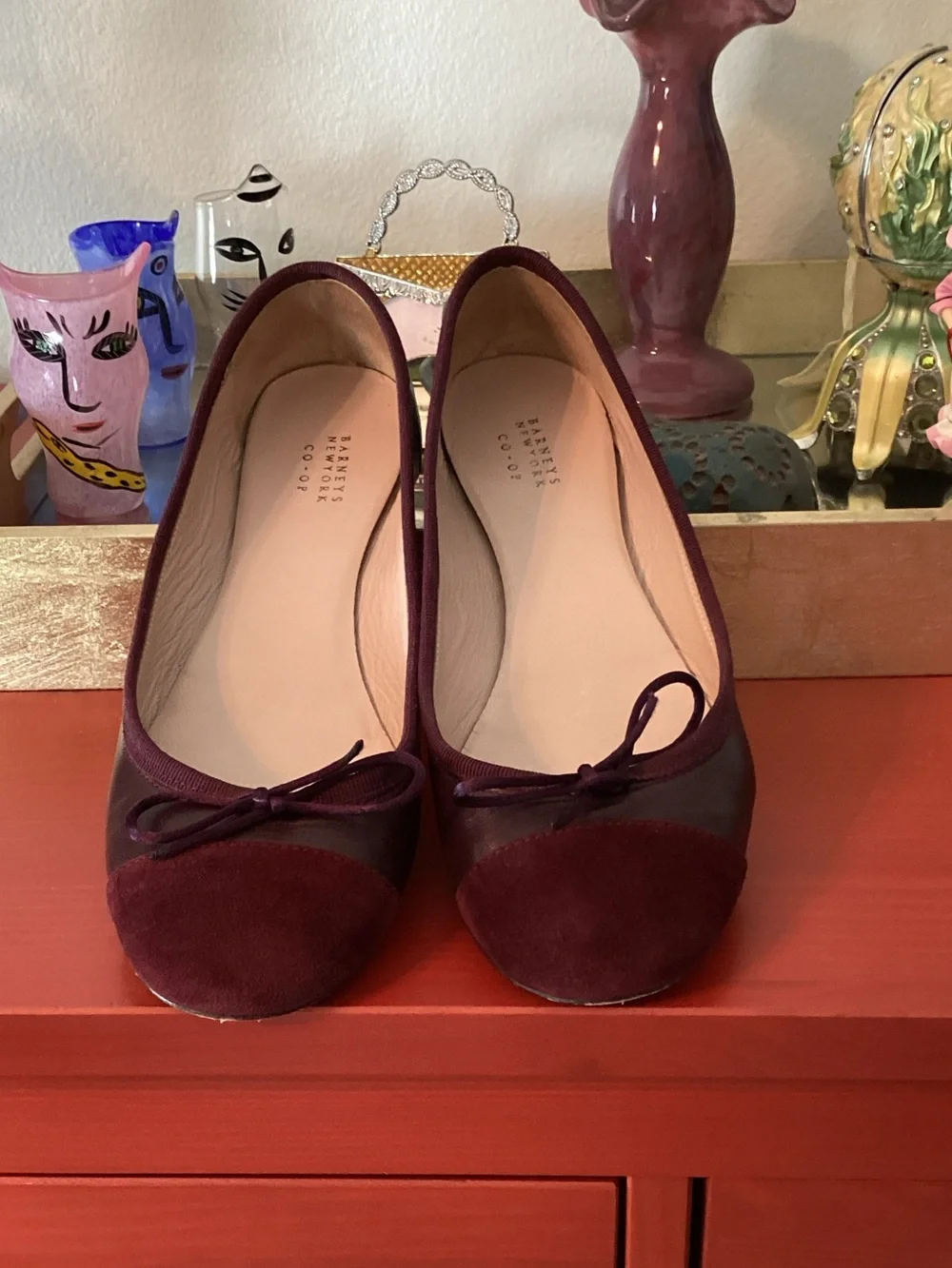 Barneys New York CO-OP chic burgundy