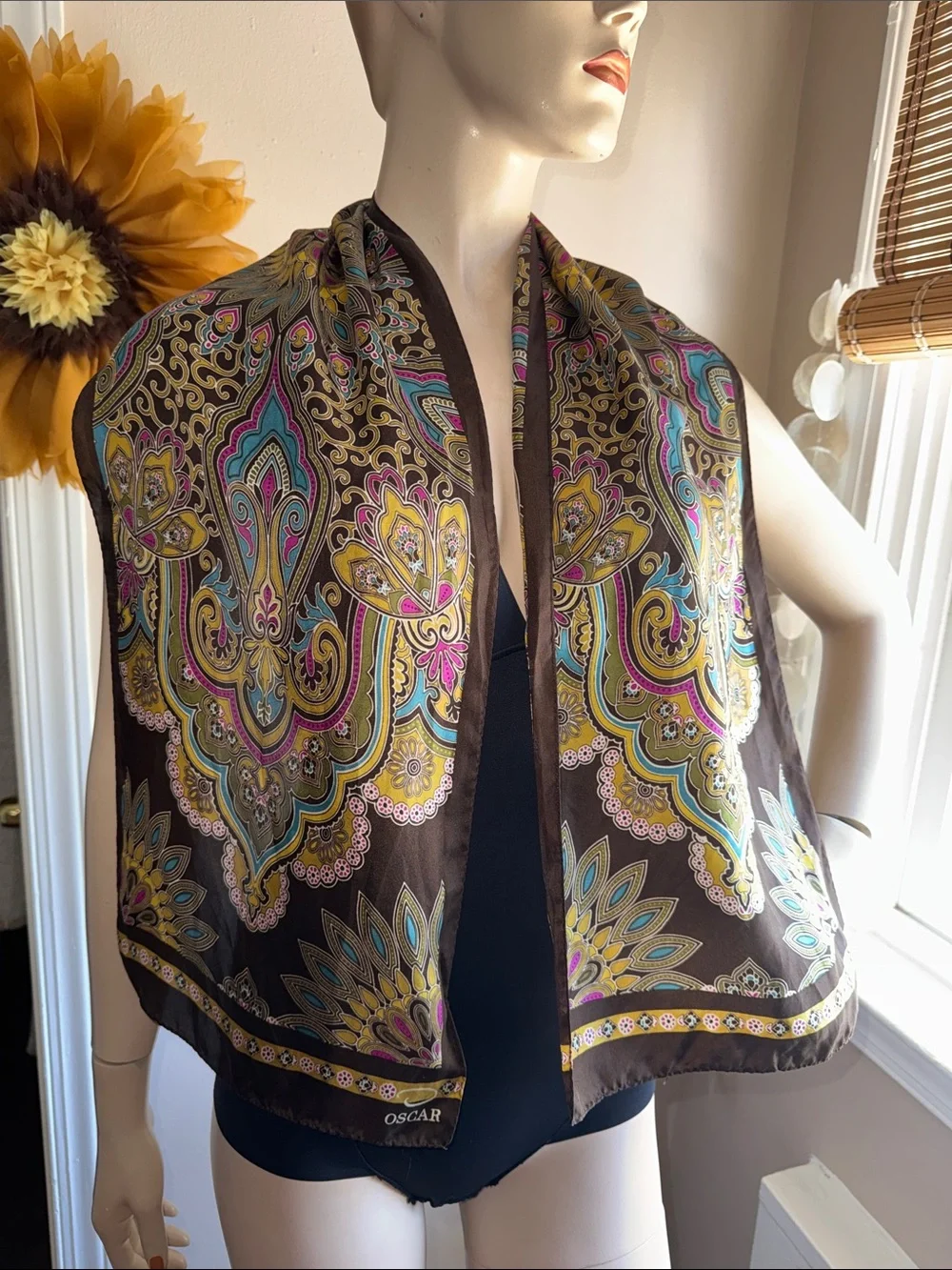 Oscar De La Renta Silk Scarf