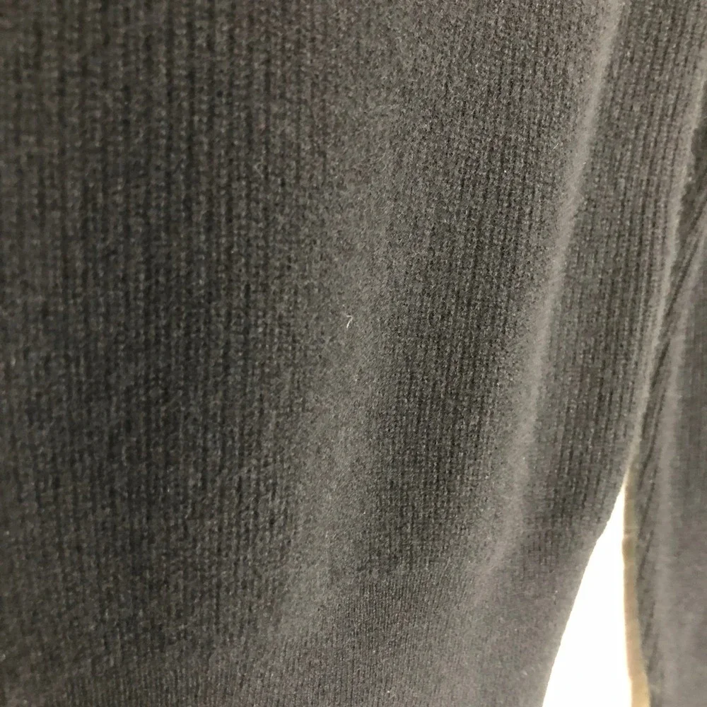 Ann Taylor Womens Cashmere Ribbed Turtleneck Sweater‎ Size XS Black Luxury