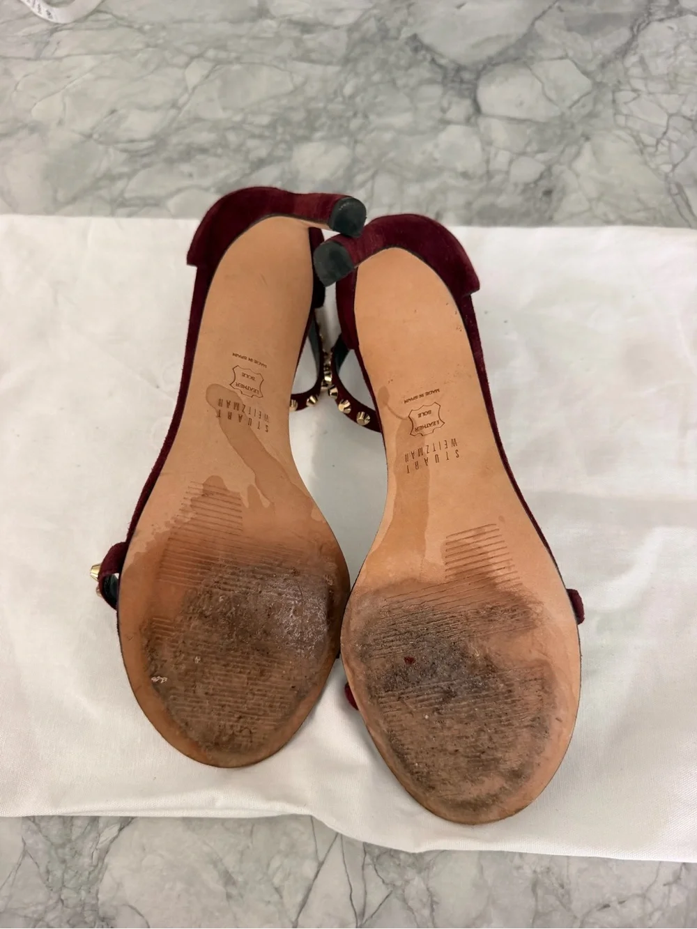 Stuart Weitzman burgundy maroon