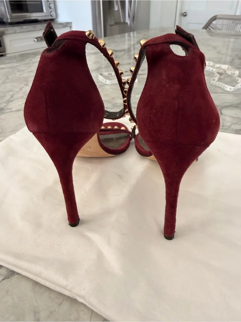 Stuart Weitzman burgundy maroon