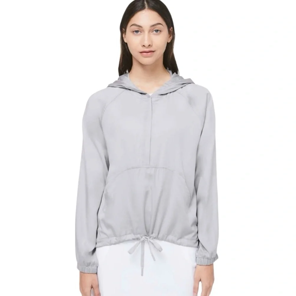 Lululemon City Stroll Stargaze Lavender Lightweight Tencel CasualHoodie Womens 6