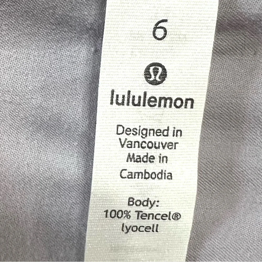 Lululemon City Stroll Stargaze Lavender Lightweight Tencel CasualHoodie Womens 6