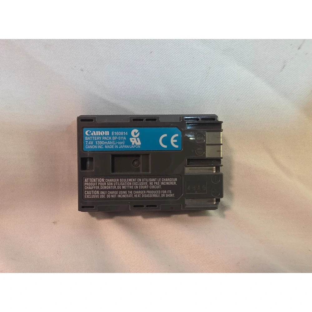 Canon BP-511A Battery Pack 7.4V 1390mAh Li-ion for EOS Cameras Made in Japan