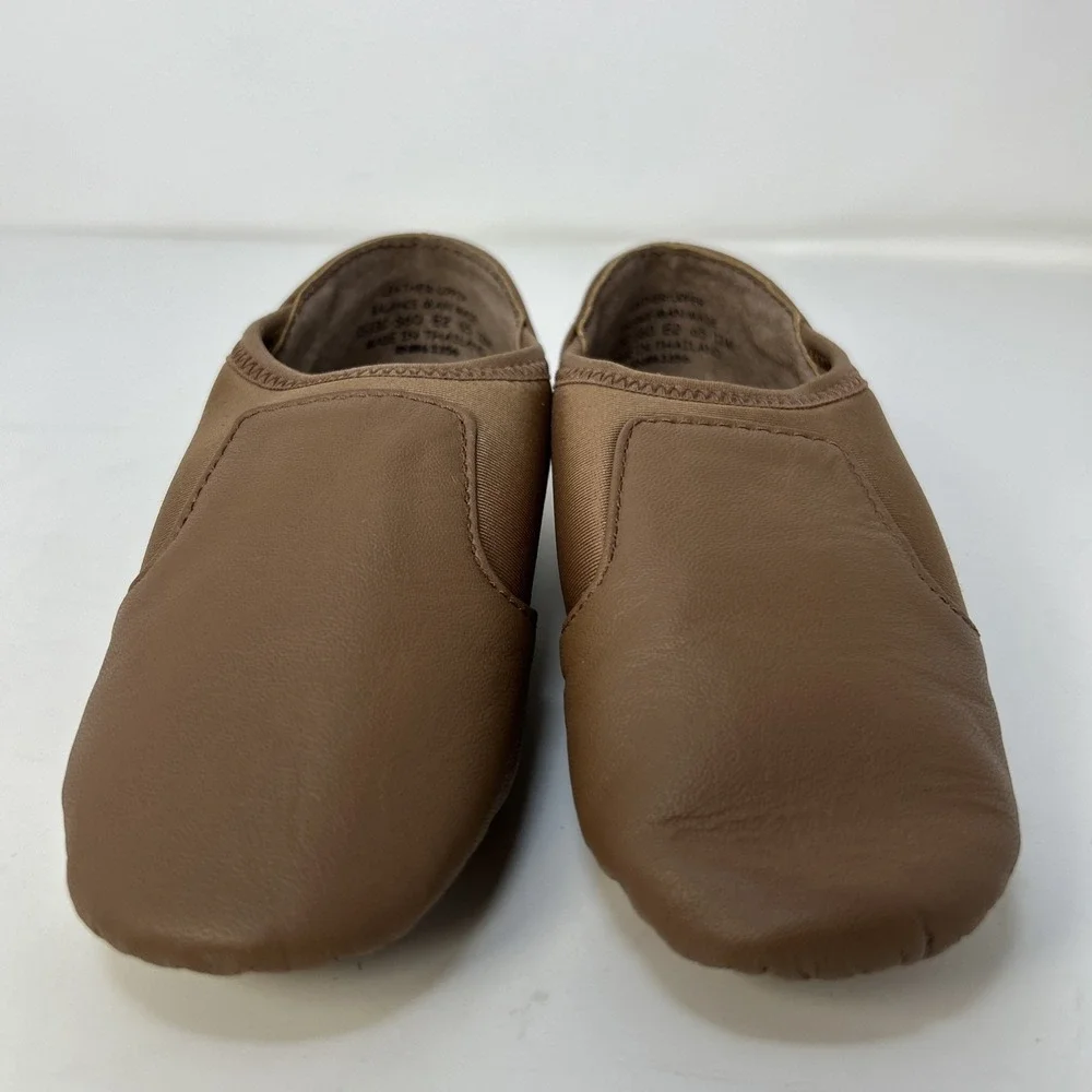 Capezio Kids Jazz Glove Jazz Shoe Skintone Tan Size 12 M Toddler Slip‎ On NIB