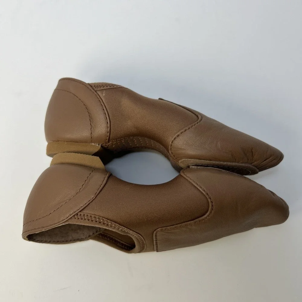 Capezio Kids Jazz Glove Jazz Shoe Skintone Tan Size 12 M Toddler Slip‎ On NIB