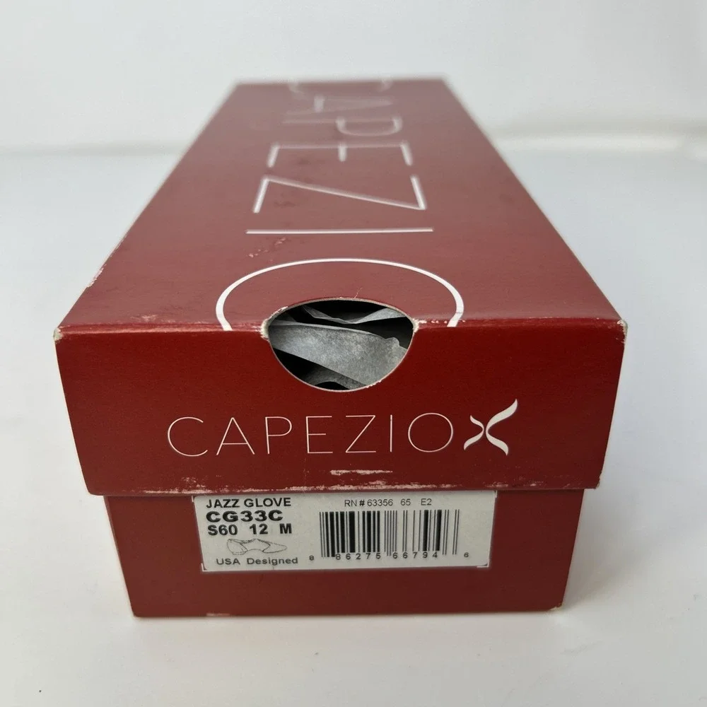 Capezio Kids Jazz Glove Jazz Shoe Skintone Tan Size 12 M Toddler Slip‎ On NIB