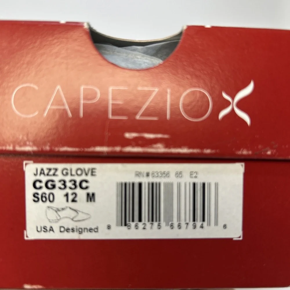 Capezio Kids Jazz Glove Jazz Shoe Skintone Tan Size 12 M Toddler Slip‎ On NIB