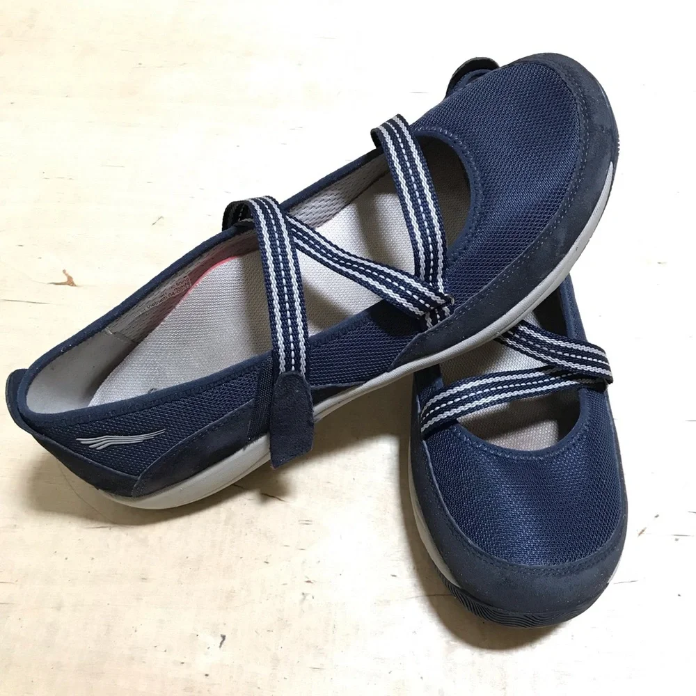 Dansko Women's Hazel Navy Suede Slip On Sneakers Size EU 42