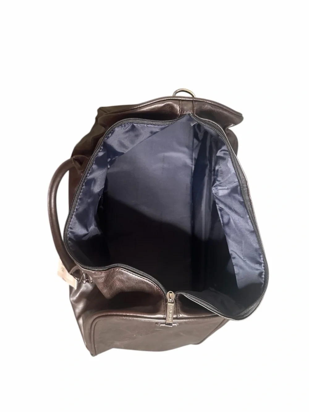 Kenneth Cole Reaction Dark Brown Leather Duffel Bag