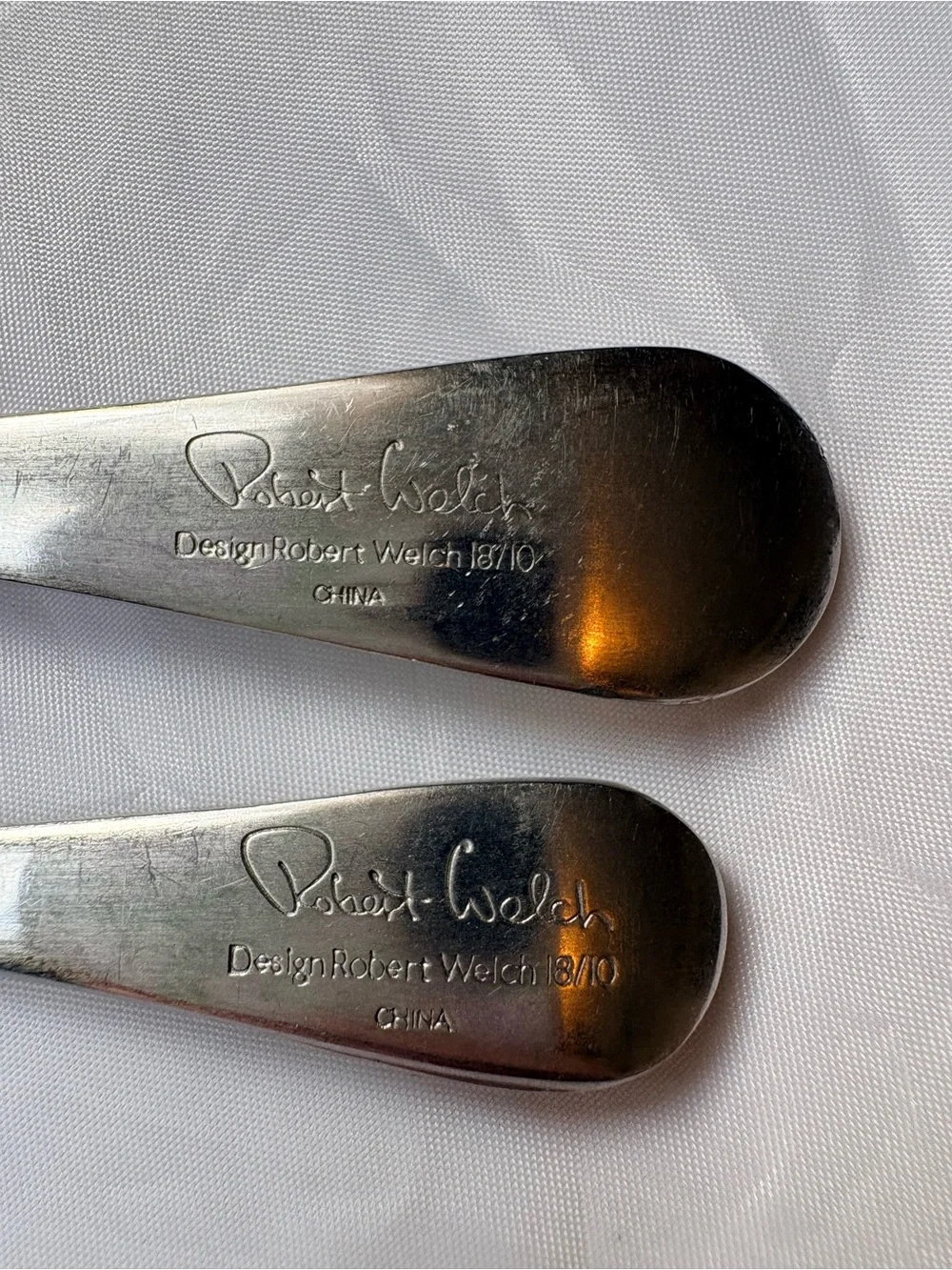 Robert Welch 18/10 Stainless Steel Spoon and Fork Set - Silver Tone