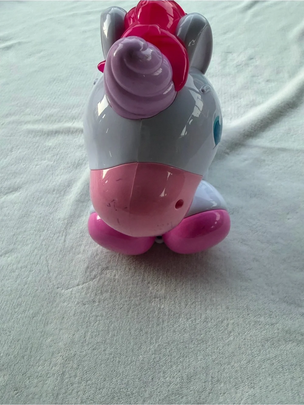 Educational Pink and White Unicorn Number Toy