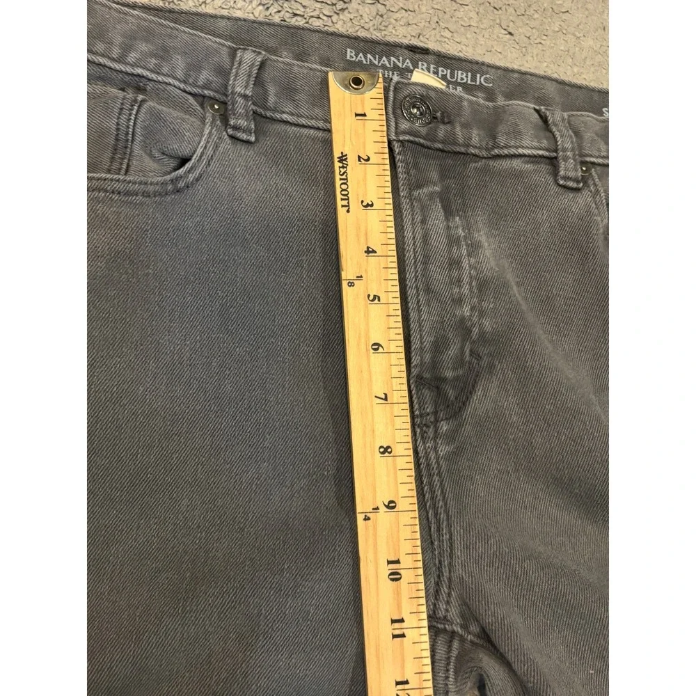 Banana Republic Traveler Slim Fit Gray Jeans Mens 36x30 Stretch Denim Pants