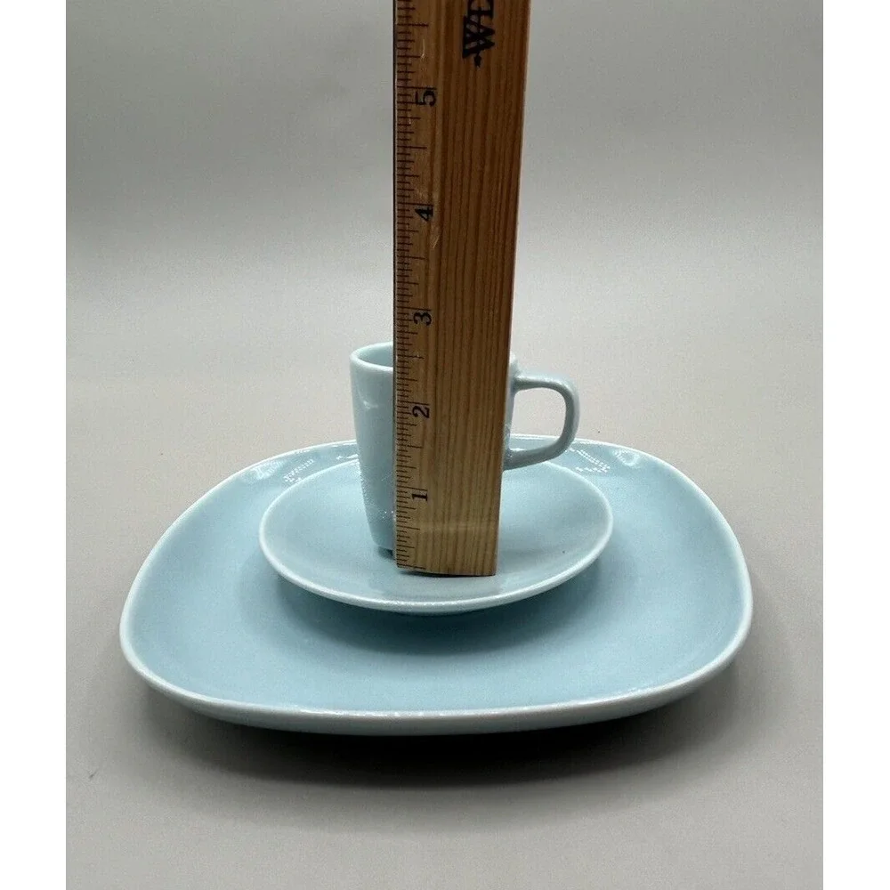 Ikea 365 Susan Pryke Turquoise Color espresso cups ONE CUP/SAUCER & SALAD PLATE‎