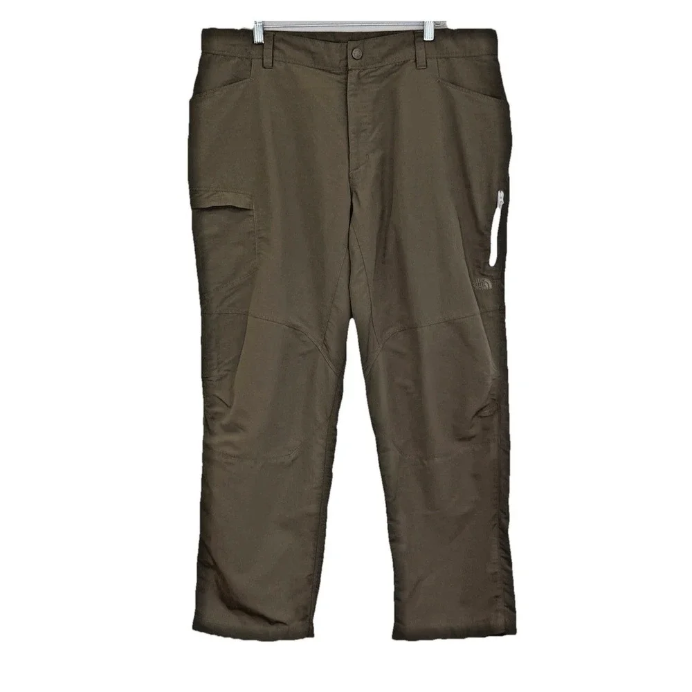 The North Face Paramount Traverse Pants Mens Size 40 Short‎ Brown Cargo Pockets