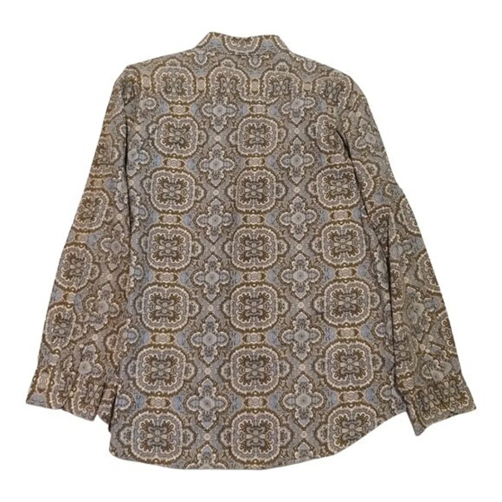 J. Crew Men's Mandala Print Button Up Shirt Size‎ XXL Long Sleeve Boho Casual