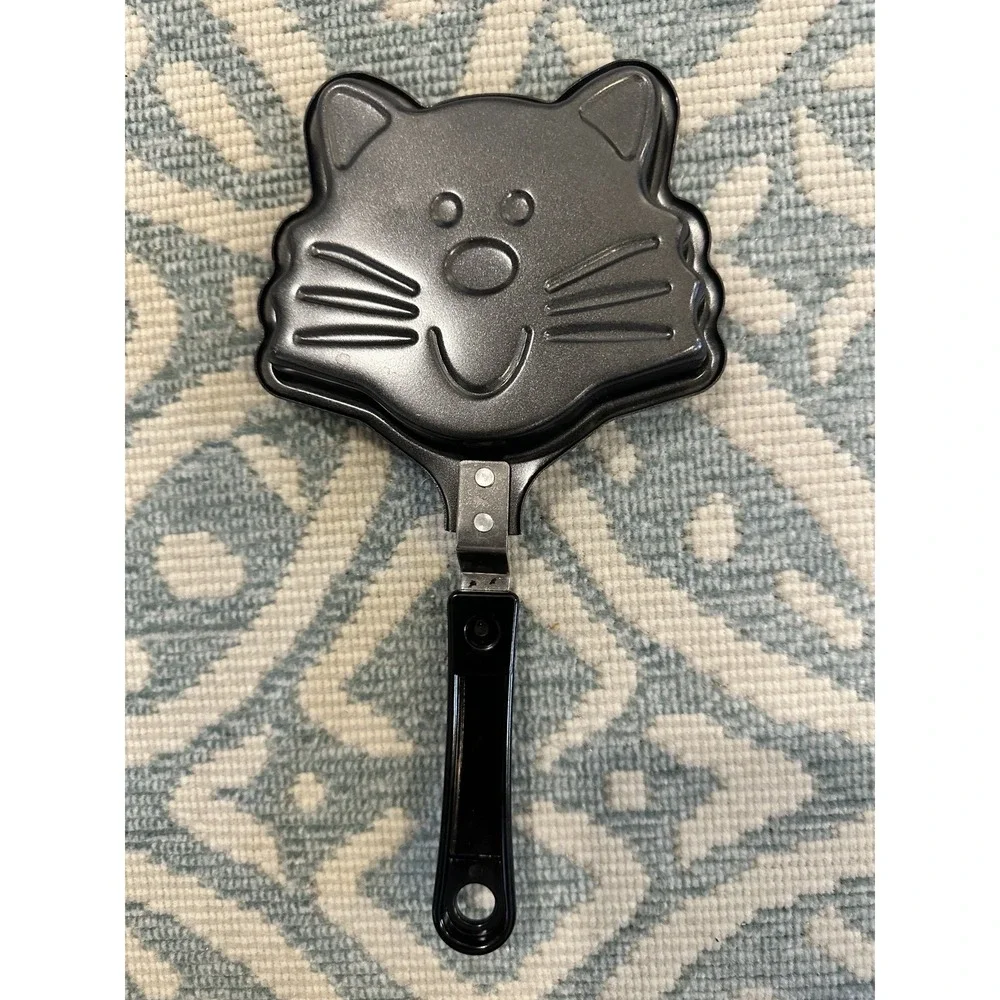 Cat Face Mini Pancake Frying Pan Non-Stick Skillet Cartoon Breakfast Cookware‎