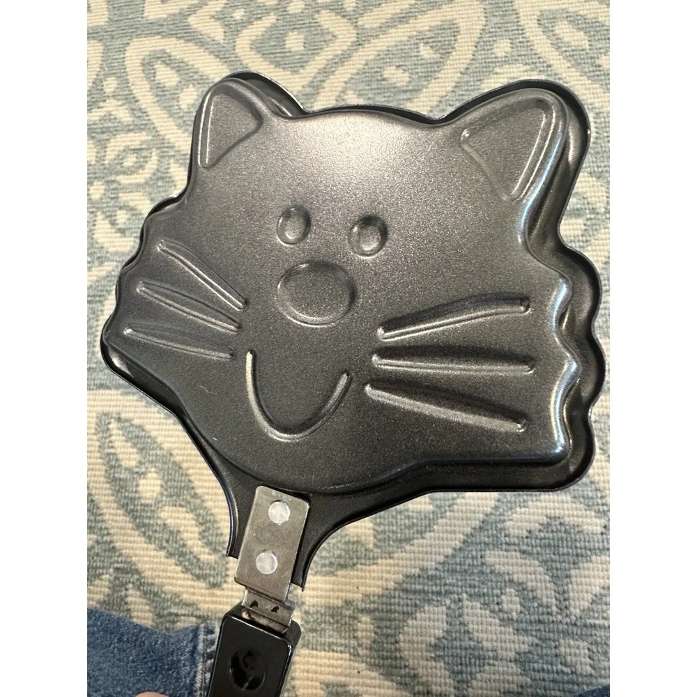 Cat Face Mini Pancake Frying Pan Non-Stick Skillet Cartoon Breakfast Cookware‎