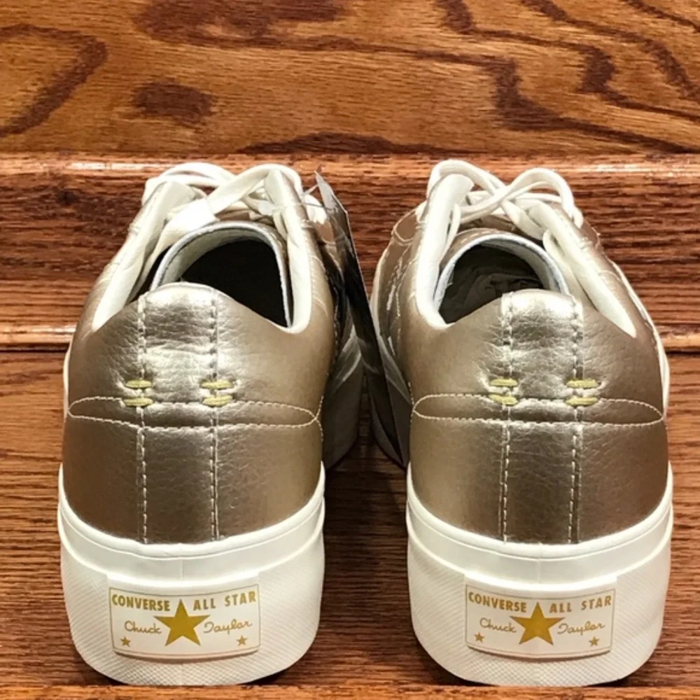 Converse shoes gold new