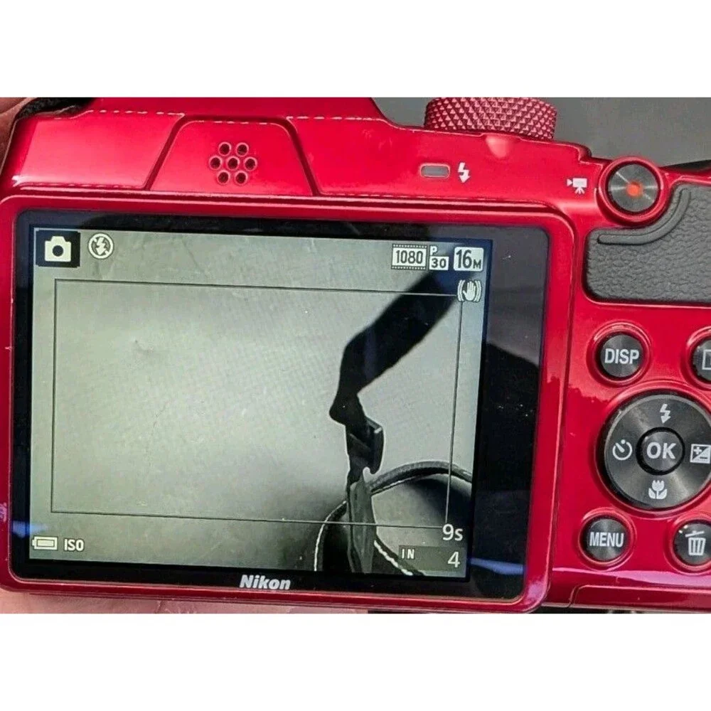Nikon Coolpix B500 Digital Camera Red 16.0MP 40X Wide Optical Zoom
