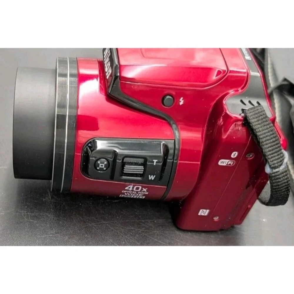 Nikon Coolpix B500 Digital Camera Red 16.0MP 40X Wide Optical Zoom