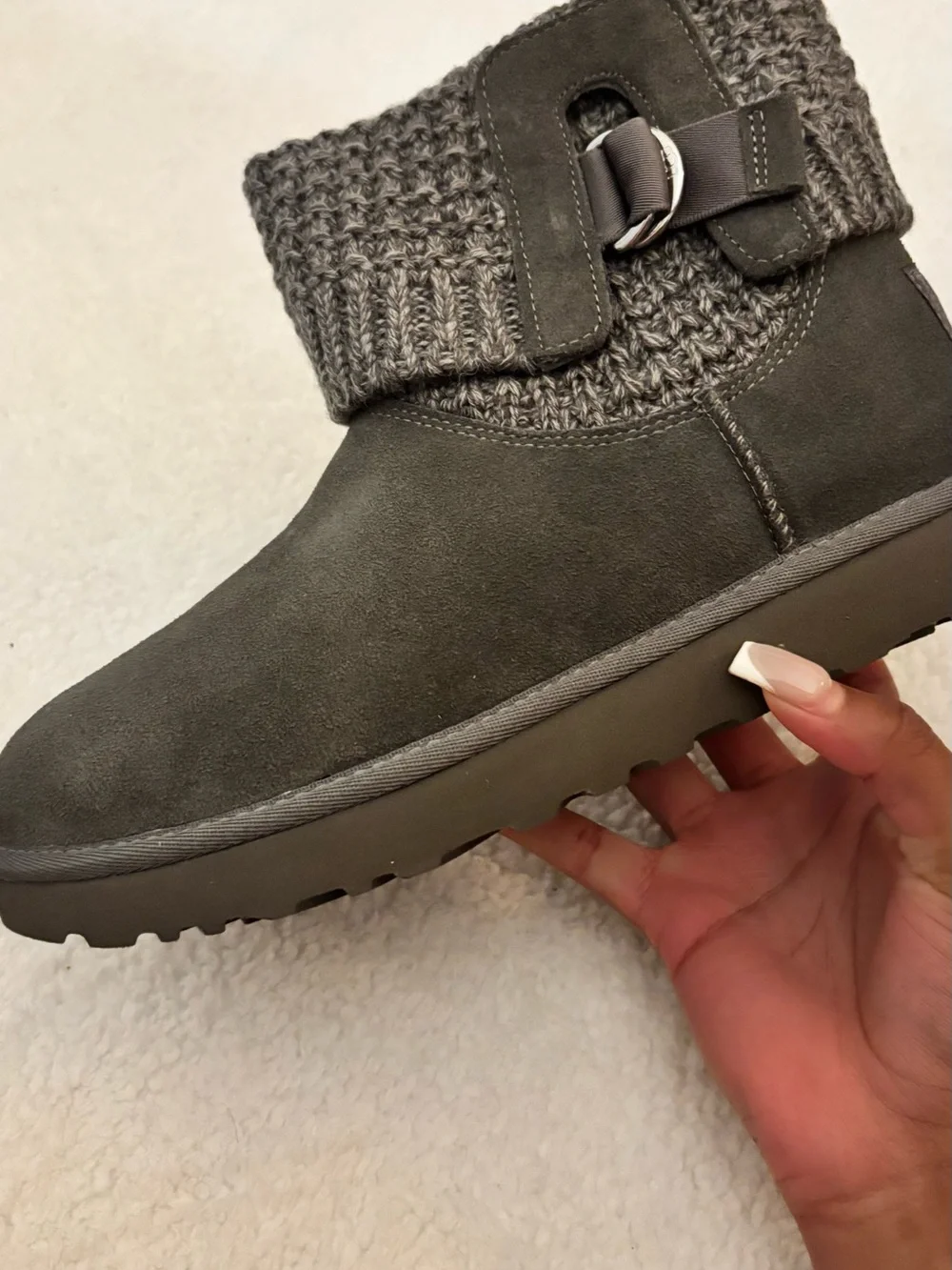UGG Classic Solene Mini Boots in Charcoal