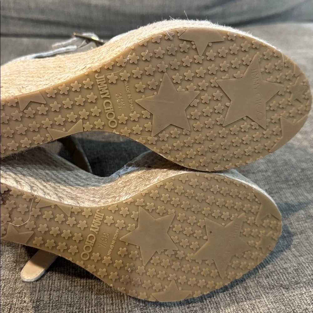 Jimmy Choo heel wedge gold