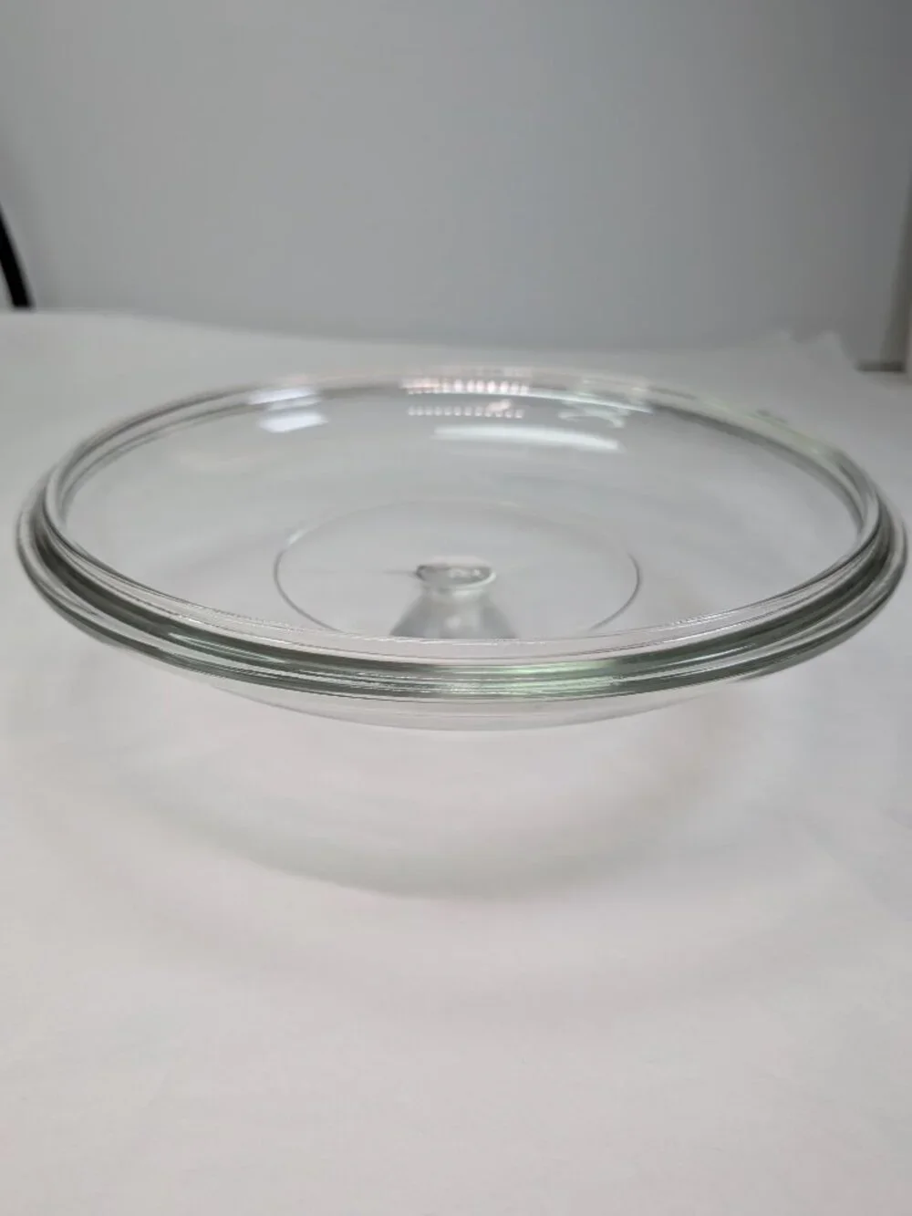 Vintage Clear Glass Round Replacement Casserole Dish Lid 7 3/4