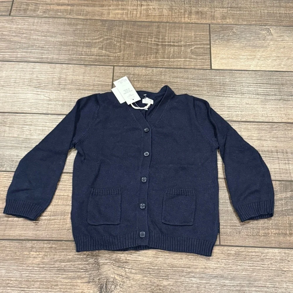 New BabyGap Navy Blue Long Sleeve Cardigan Unisex Size 18-24 Months NWT
