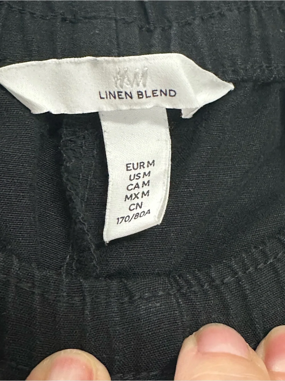 H&M black wide