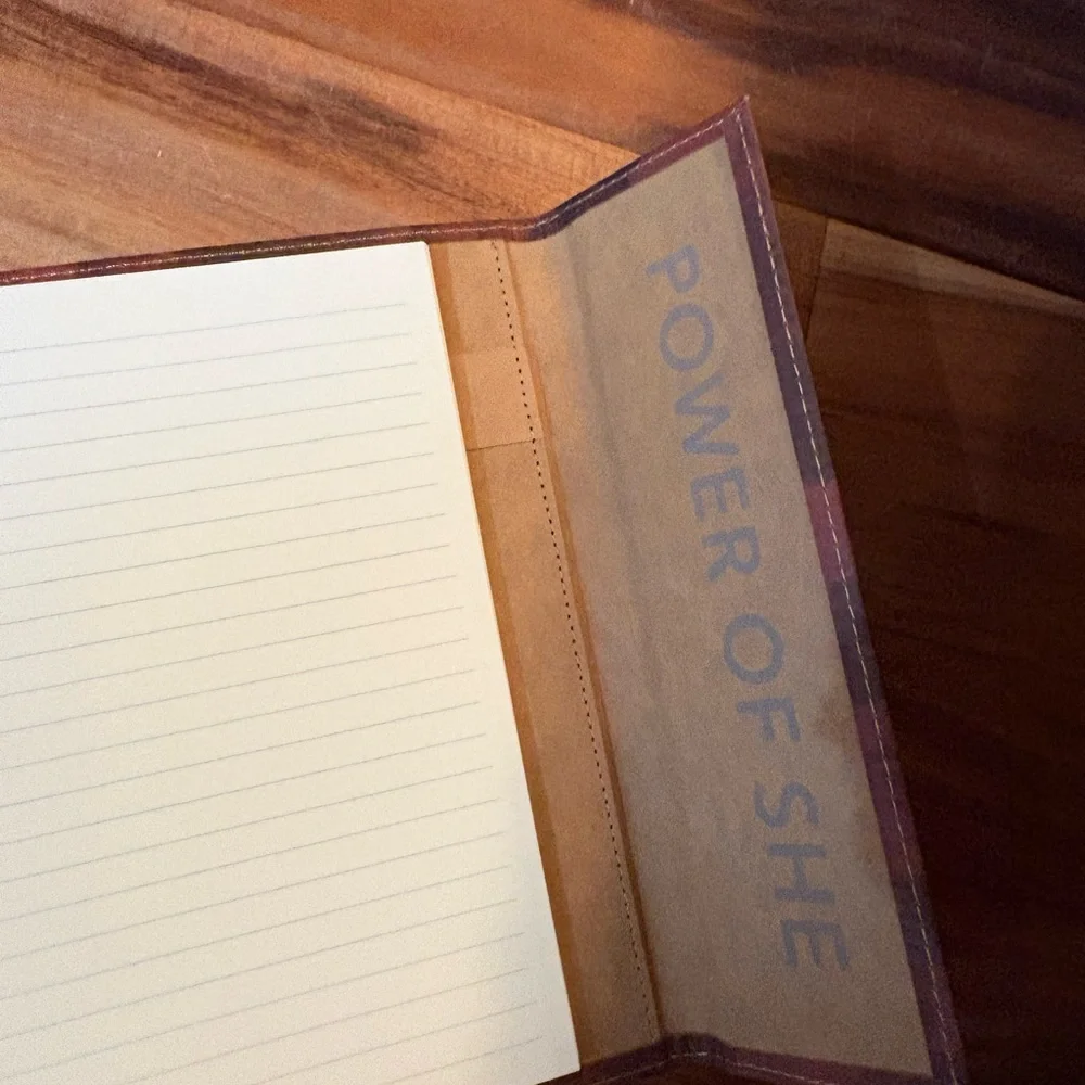 Athleta brown notebook