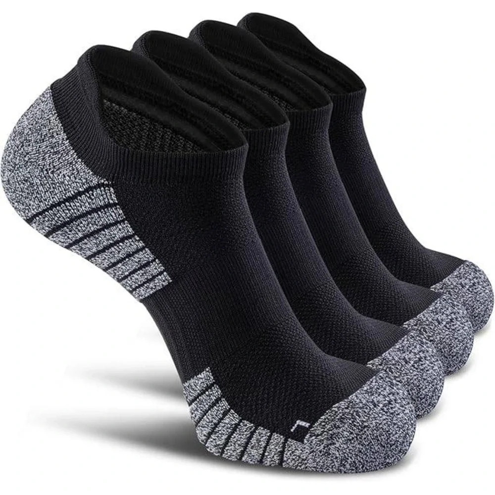 SITOISBE 4 Pack No Show Sports Compression Socks XL for Men and Women Circul