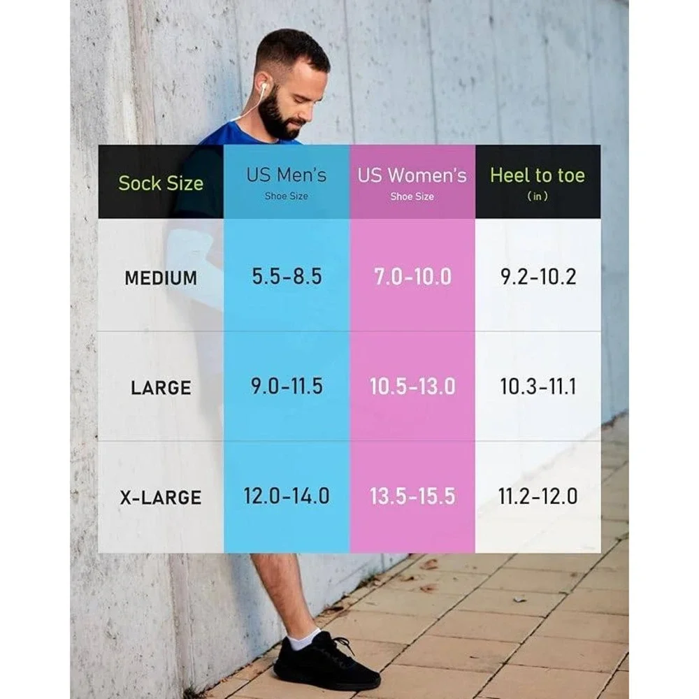 SITOISBE 4 Pack No Show Sports Compression Socks XL for Men and Women Circul